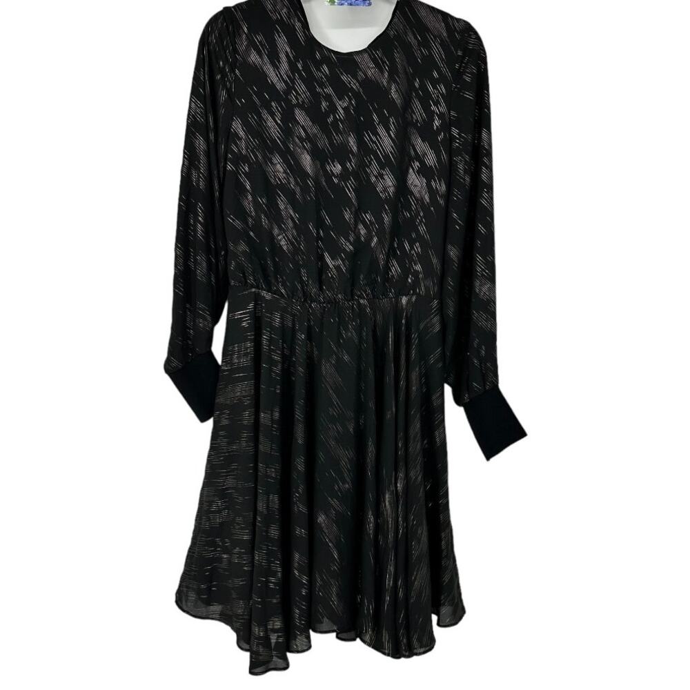 See U Soon Black and Gold Shimmer Dress Size Small